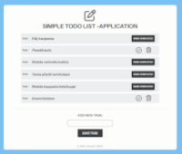 Picture of Todo List application