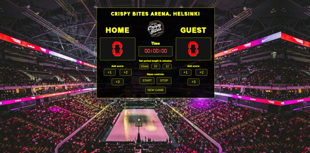 Picture of Basketball Scoreboard Application