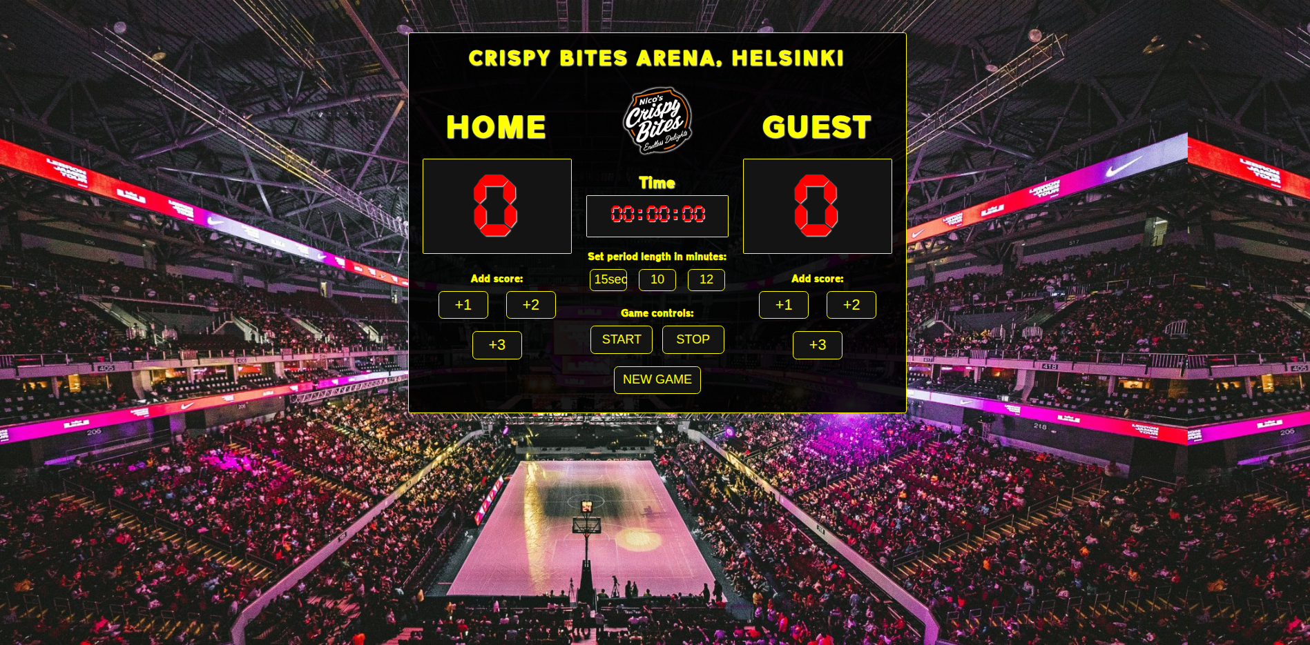 Picture of Basketball Scoreboard Application