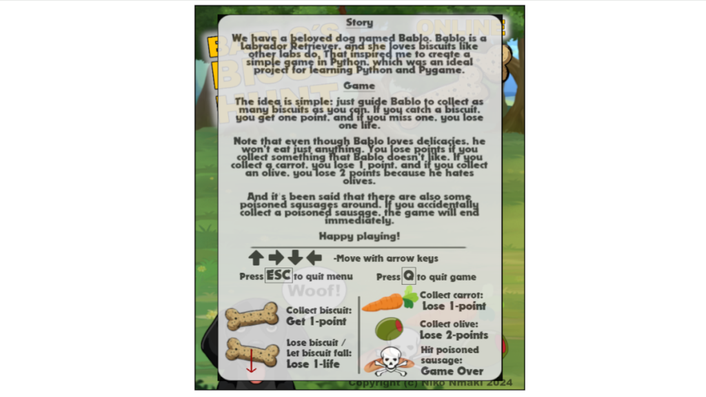 Picture of Bablo's Biscuit Hunt Game