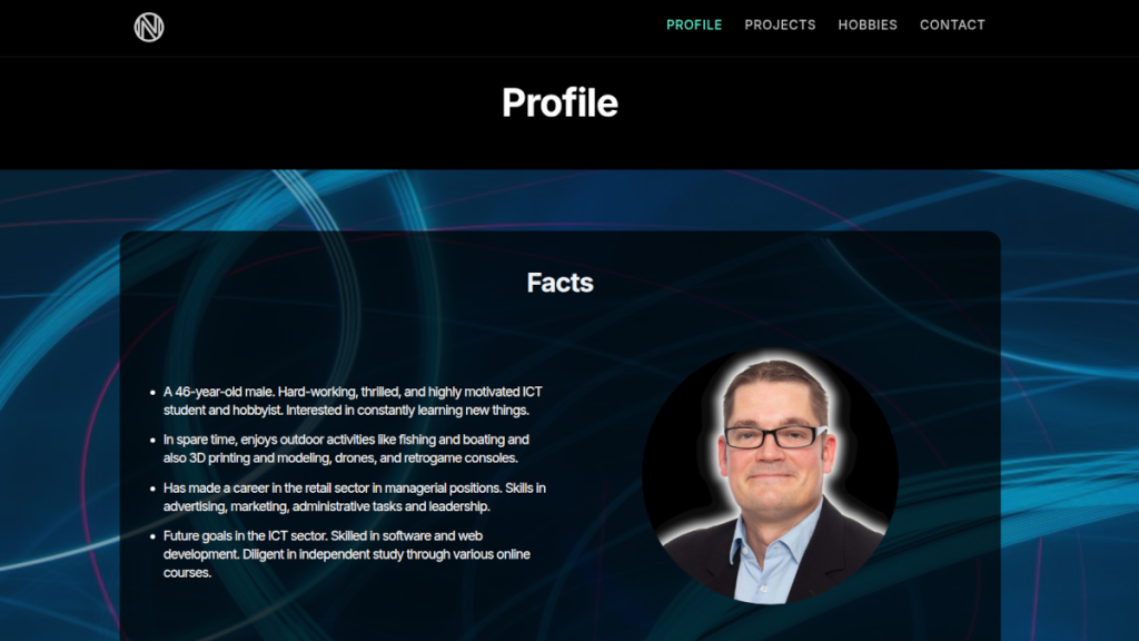PIcture of NNmaki.com Portfolio Website