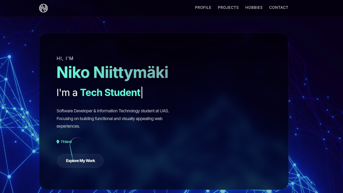 PIcture of NNmaki.com Portfolio Website